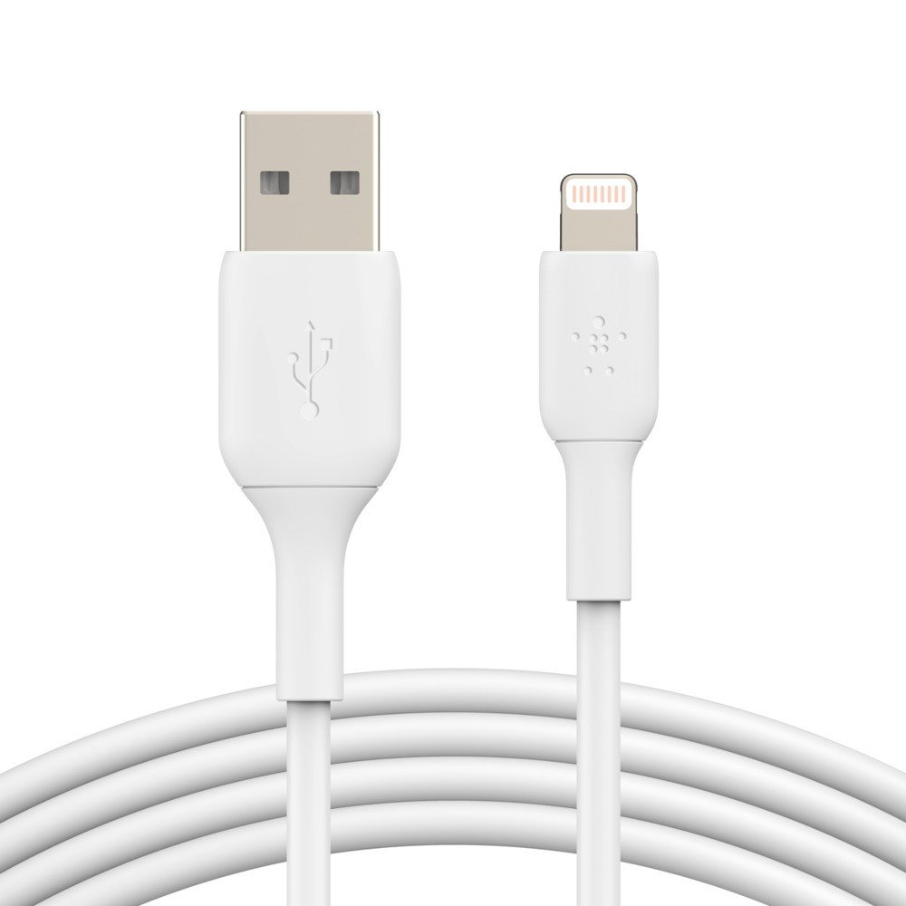 BOOST CHARGE Lightning to USB-C Cable, 1M, White